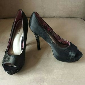 Madden Girl Peep Toe Platforms with Studded Heel